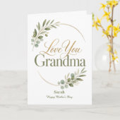 Liefje oma Moederdag Kaart (Gele Bloem)