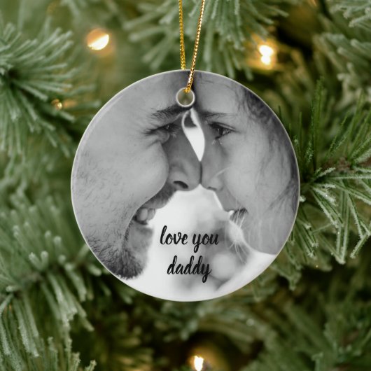 Liefje papa, Vaderdag foto Keramisch Ornament (Boom)