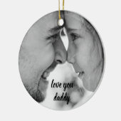 Liefje papa, Vaderdag foto Keramisch Ornament (Links)