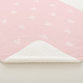 Liefje Pastel Roze Witte Kleine Sherpa Deken (3/4)
