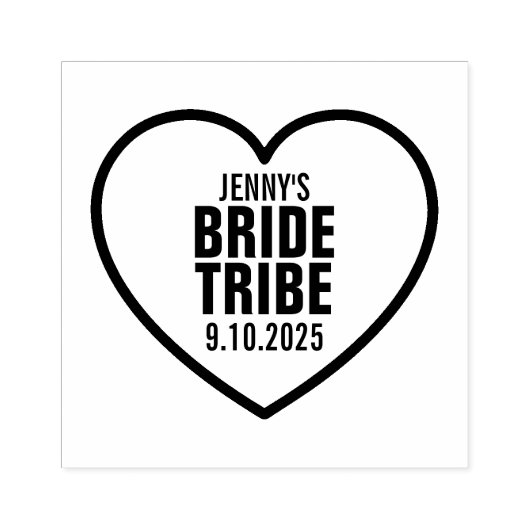 Liefje Persoonlijke Bruid Stam Rubberstempel (Afrduk)