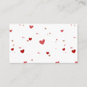 Liefje Rood Baby shower Gift Registry Kaart (Achterkant)