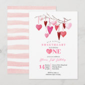 Liefje Roze Ballon Valentijn Verjaardag Kaart (Voorkant / Achterkant)