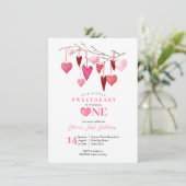 Liefje Roze Ballon Valentijn Verjaardag Kaart (Staand voorkant)