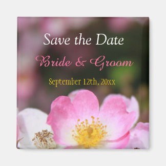 liefje roze bloem bruiloft met roos , met uitzonde magneet