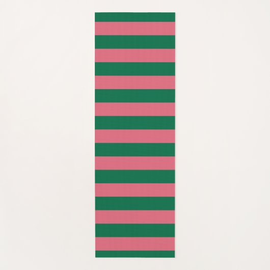Liefje Roze Pickle Groene Streep Yogamat (Voorkant)