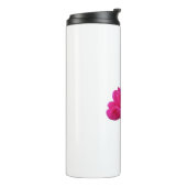 liefje roze roze roze bloem thermosbeker (Gedraaid links)