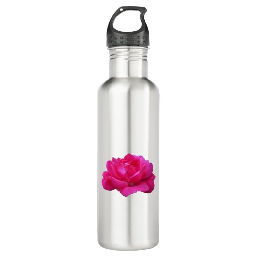 liefje roze roze roze bloem waterfles  (Voorkant)