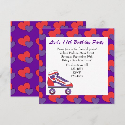 Liefje Schaats Kaart (Voorkant / Achterkant)