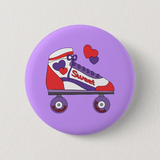 Liefje Schaats Ronde Button 5,7 Cm (Voorkant)