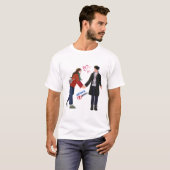 liefje schattige jongen van een leuk stel t-shirt (Voorkant volledig)