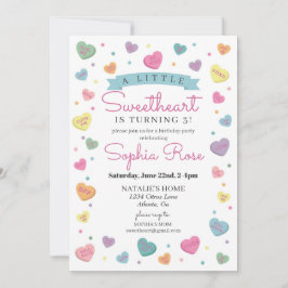 Liefje Snoep Februari Verjaardagsfeestje voor Meis Kaart