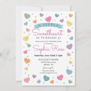 Liefje Snoep Februari Verjaardagsfeestje voor Meis Kaart