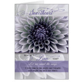 Liefje Soft Lavender Flower Romantic Birthday (Voorkant)