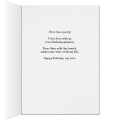 Liefje Soft Lavender Flower Romantic Birthday (Binnen (Rechts))