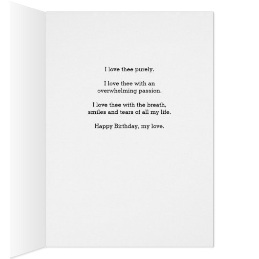 Liefje Soft Lavender Flower Romantic Birthday (Binnen (Rechts))