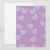 Liefje Strooi | Roze & Witte Hartjes Kaart (Voorkant / Achterkant)