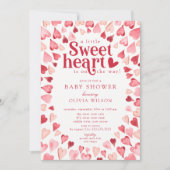 Liefje Sweetheart Baby shower Uitnodiging (Voorkant)