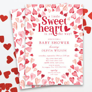 Liefje Sweetheart Baby shower Uitnodiging