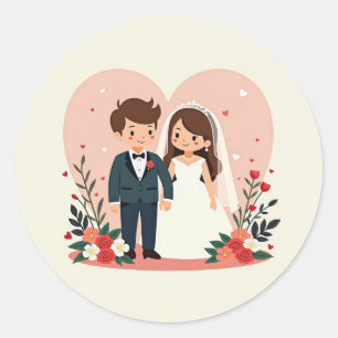 Liefje Trouwpaar Stickers