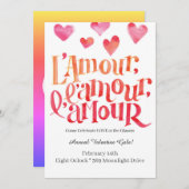 Liefje Valentijn Baby shower Uitnodiging (Voorkant / Achterkant)