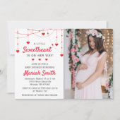 Liefje Valentijn Februari Baby shower Kaart (Voorkant)