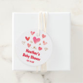 Liefje Valentijns Day Baby shower Favors Bedankjes Labels (In situ)