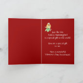 Liefje Valentijnsdag Rufous Hummingbird Feestdagen Kaart (Binnen)