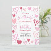 Liefje Valentijnse Februari Verjaardagsfeest Kaart (Staand voorkant)