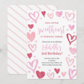 Liefje Valentijnse Februari Verjaardagsfeest Kaart (Voorkant / Achterkant)