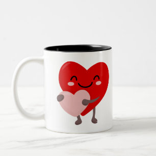 Liefje van me tweekleurige koffiemok
