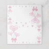 Liefje Verjaardag Feest Eten Tent Place Card Plaatskaartje (Buitenkant ongevouwen)