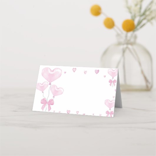 Liefje Verjaardag Feest Eten Tent Place Card Plaatskaartje (Achterkant)