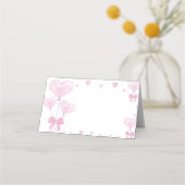 Liefje Verjaardag Feest Eten Tent Place Card Plaatskaartje (Voorkant)