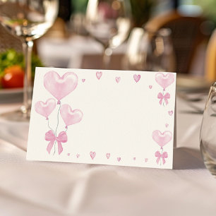 Liefje Verjaardag Feest Eten Tent Place Card Plaatskaartje