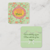 Liefje voor mama notitiekaartje (Voorkant / Achterkant)