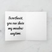 Liefje Wenskaart, Doe Holiday Kaart (Binnen)