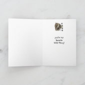 Liefje Wild Thing Birthday Grizzly Beer Animal Kaart (Binnen)