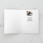 Liefje Wilde Dier Verjaardag Grizzlybeer Dier Kaart (Binnen)