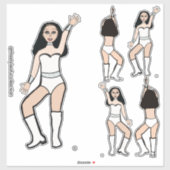 Liefje Witte Danser Stickers #2 (Vel)