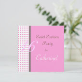 liefje zestien partijenuitnodiging. kaart (Staand voorkant)