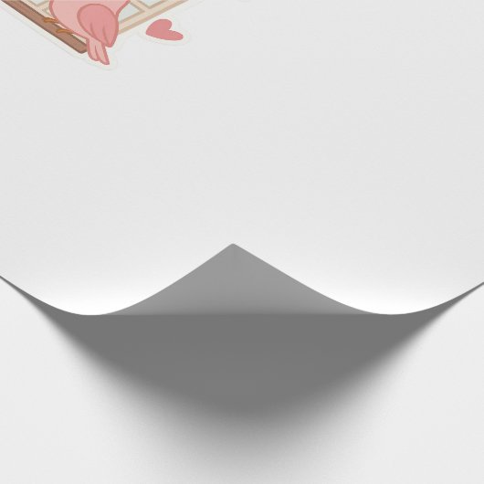 Liefjes op het raam - Schattigee Lovebirds Sticker Cadeaupapier (Hoek)