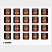 Liefjes voor altijd vierkante sticker (Vel)