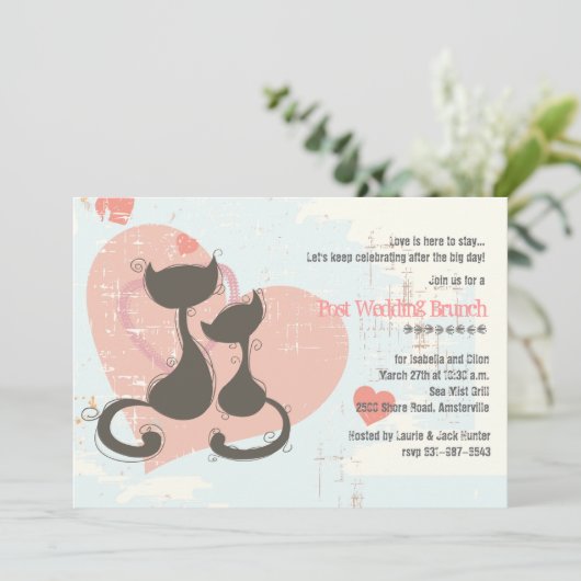 Liefkattenuitnodiging Kaart (Staand voorkant)