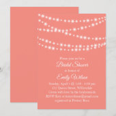 Liefkoraal Twinkle Licht Vrijgezellenfeest Kaart (Voorkant / Achterkant)