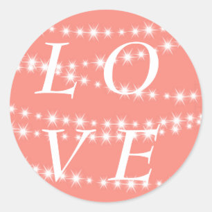 Liefkoraal Twinkle verlicht de sluier Ronde Sticker