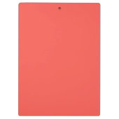 Liefkoraal vaste kleur klembord (Achterkant)
