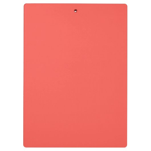 Liefkoraal vaste kleur klembord (Achterkant)
