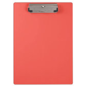 Liefkoraal vaste kleur klembord (Voorkant)