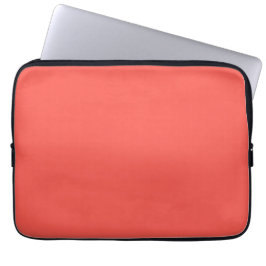 Liefkoraal vaste kleur laptop sleeve